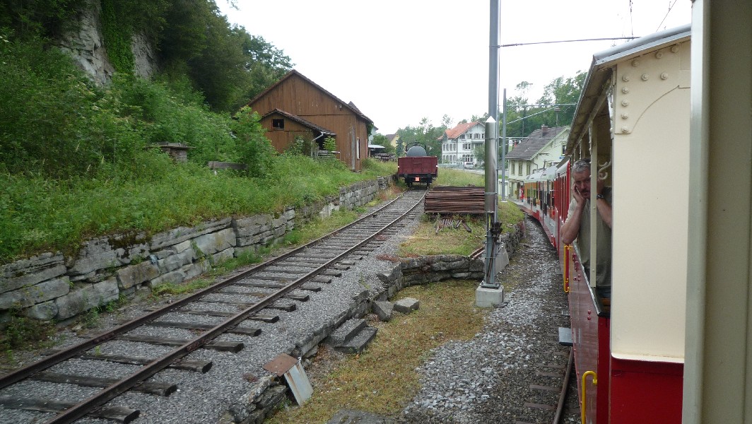 Lokschuppen Dominik - Vorbildfotos: Rorschach-Heiden-Bergbahn